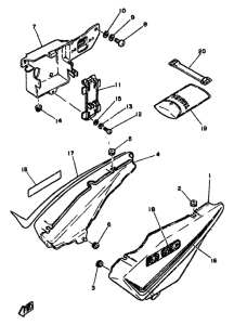 RD350LC Side cover tool