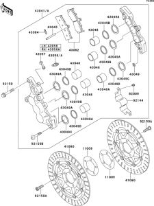ZR1100 Передний тормоз