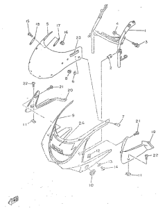 TZR50 Обтекатель 1