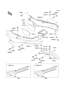 ZX1100 Крышка боковая / защита цепи