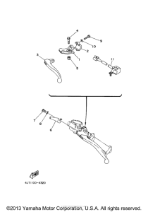 TZ125M Handle switch. lever