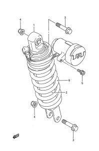 GSX1100 Задние амортизаторы
