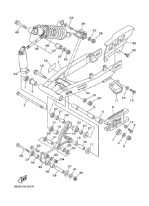 TTR125LE Rear arm & suspension 2