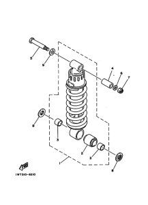 RZ350 RZ350U Задняя подвеска