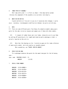 RMX250 Catalog preface