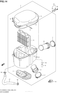 DL1000 (ABS) Воздушный фильтр