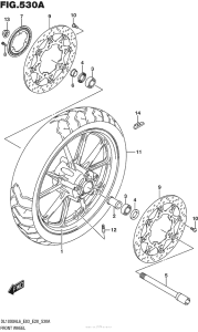 DL1000 (ABS) Переднее колесо