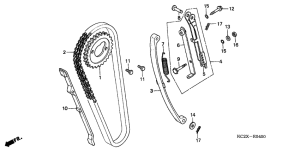 CM125C Цепь грм / натяжное устройство