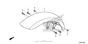 CB1100 (ABS) Переднее крыло