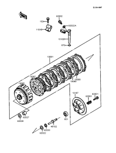 KL250 Сцепление