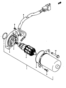 RG125 Стартерный мотор