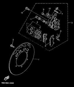 TZR50 Freno delantero