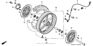 VFR800 (ABS) Переднее колесо