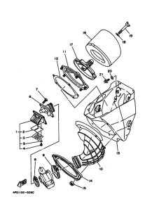 YZ125 YZ125G Впускная система