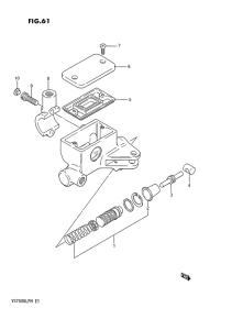 VS750 Главный цилиндр сцепления