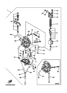 TDR125 Carburetor assy