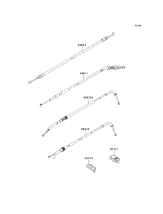 ZR800 Тросы управления