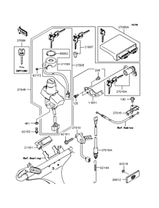ZX1200 Замок зажигания
