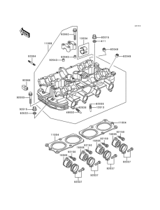 KZ1000 Головка цилиндров