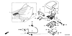 NC700J (DCT) Сиденье