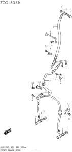 AN650 Передние тормозные трубки