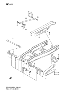DR200 Маятник задний