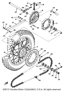MX250B Переднее колесо