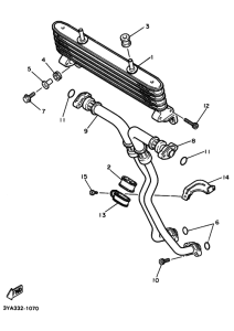 FJ1200 FJ1200B Масляный радиатор