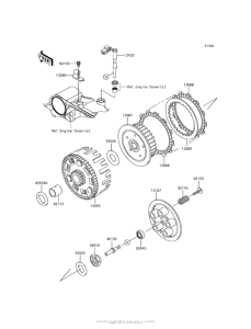 KL650 Сцепление