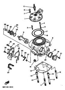 YZ250 Головка цилиндров