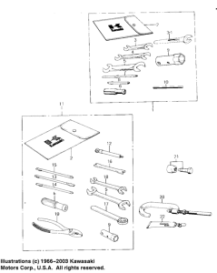 KM100 Owner tools / special service tools