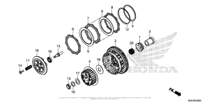 CBR650F Сцепление