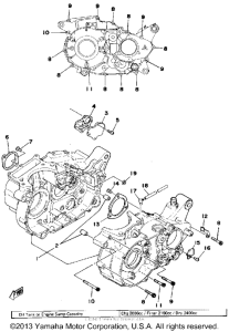 SR500E Картер двигателя