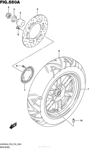 UH200 Rear Wheel (Uh200Al6 P28)