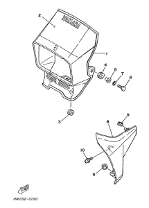 DT50MX Обтекатель 1