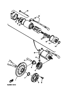 XTZ750 XTZ750B Муфта стартера
