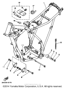YZ125L Frame-tool