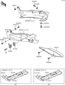 ZX600 Side covers / chain cover(1 / 2)(zx600-e1)