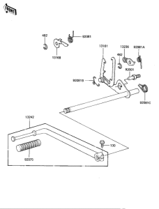 KZ1000 Переключатель передач