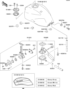 ZR1100 Топливный бак