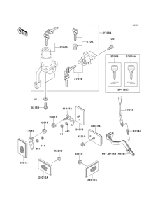 KL650 Замок зажигания