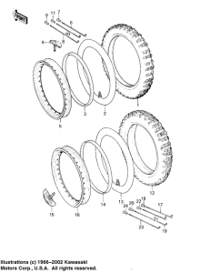 KDX175 Колеса,покрышки
