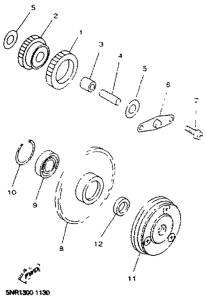 YP125D Стартер