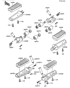 ZX750 Подножки
