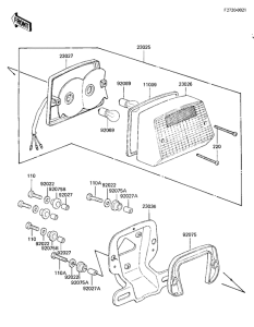 KZ750 Taillight unit ass`y