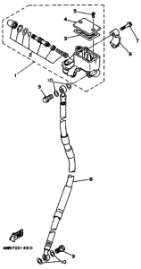 TT250R Главный тормозной цилиндр