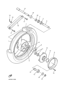 XJ900S Переднее колесо
