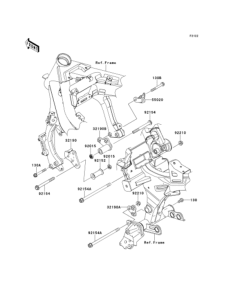 ER650 Крепление двигателя