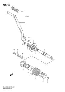 EN125-2 Ножной стартер