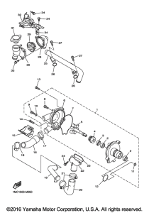 FJR1300AE Водяной насос